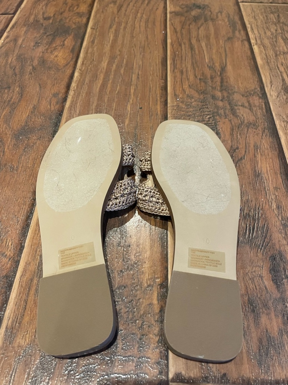 Steve Madden Hadyn Neutral Crochet Slide Mules in Beige - Picture 3 of 4